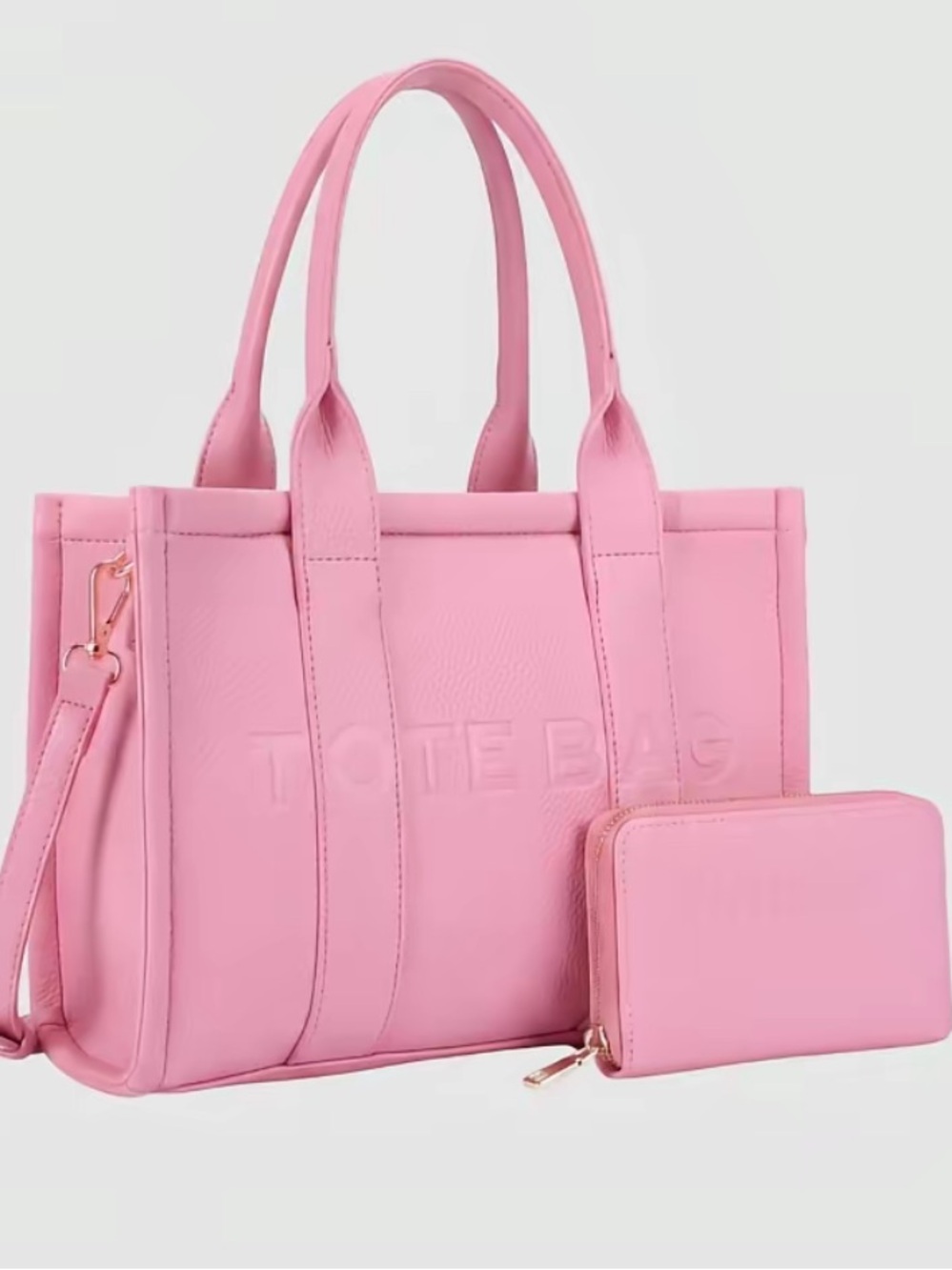 Brand new with tags!! Marc Jacob’s inspired Pink Tote Bag Set Tote Wallet purse